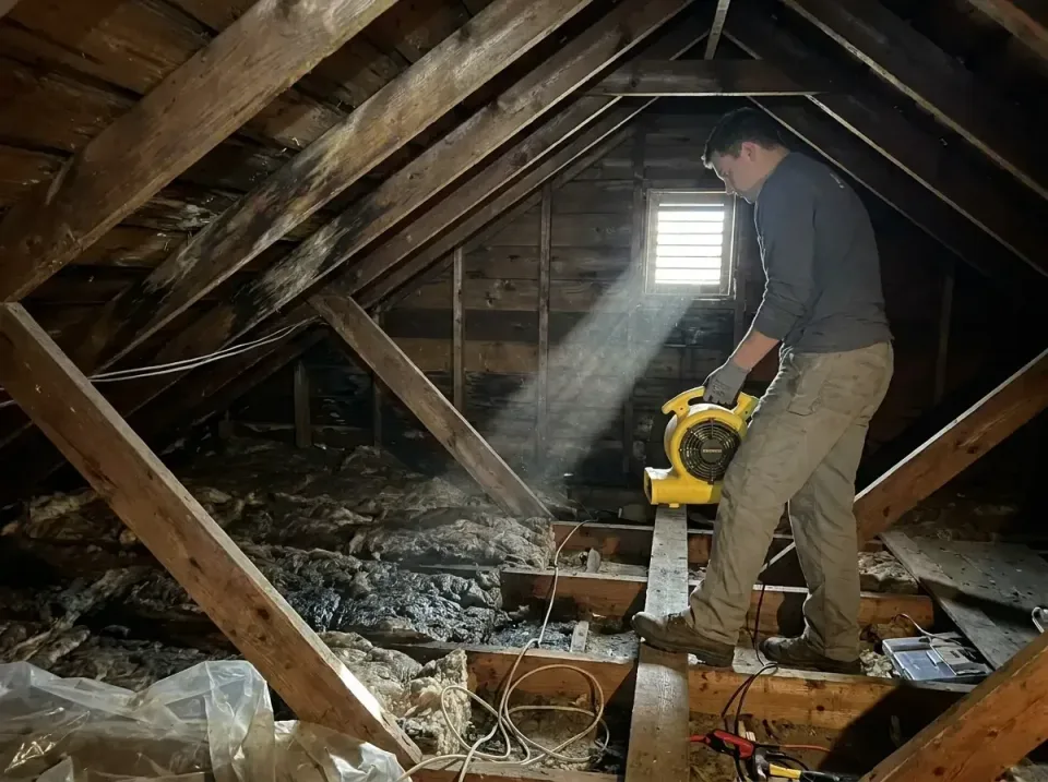 attic-water-damage-drying-proc-007 — frequently asked questions, Emergency Water Extraction & 24/7 Flood Response in Las Lom…